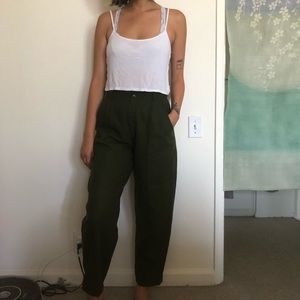 Green Lined Vintage Trousers